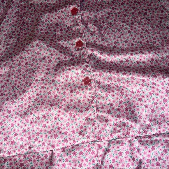 Victoria's Secret Pink🌸Floral Button Down Sleeveless Shorts Pajama Set Large - Picture 9 of 10